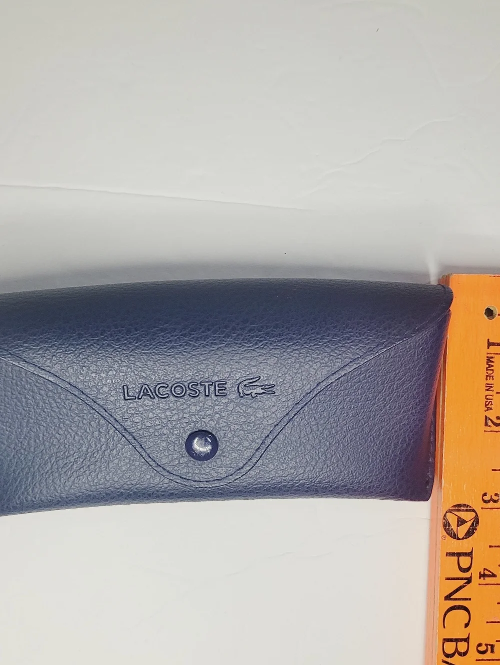Lacoste Novak Djokovic Sunglasses CASE ONLY Textured Blue Snap Closure Tennis